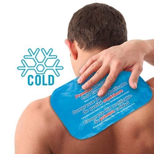 Rapid Relief Large Reusable Gel Cold Compress – 1 Count (Pack of 1), Blue