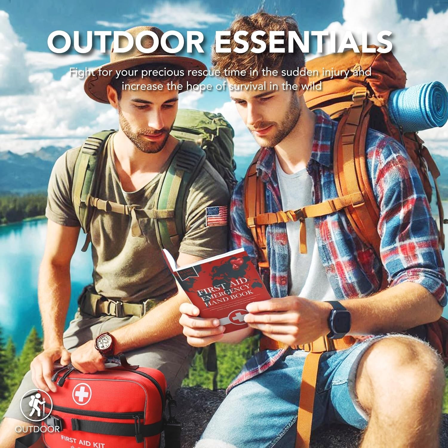 Durable Waterproof 430-Piece First Aid Kit – Essential Safety for Home & Vehicle