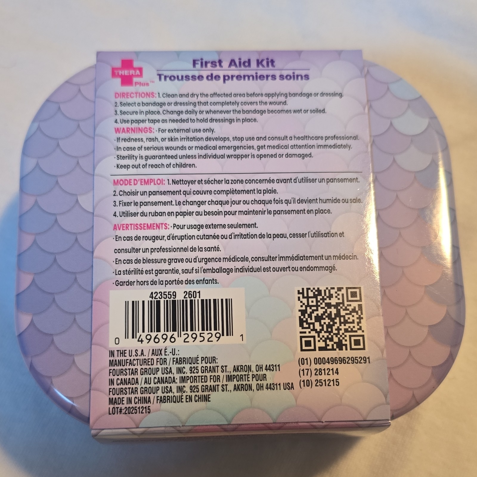 THERA plus Compact First Aid Kit 21 Count for Home Office Travel