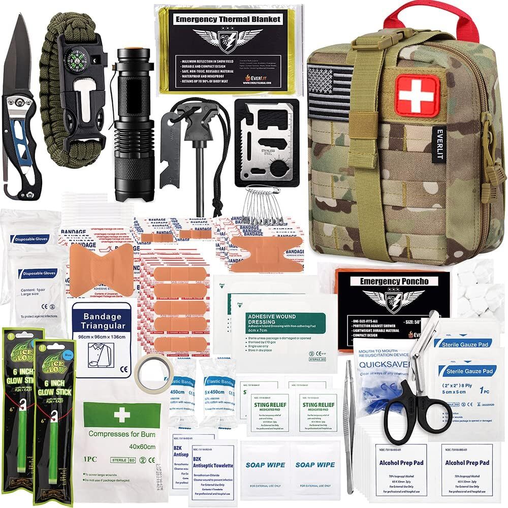 Botiquin De Primeros Auxilios De Supervivencia De 250 Piezas Ifak Emt Molle …