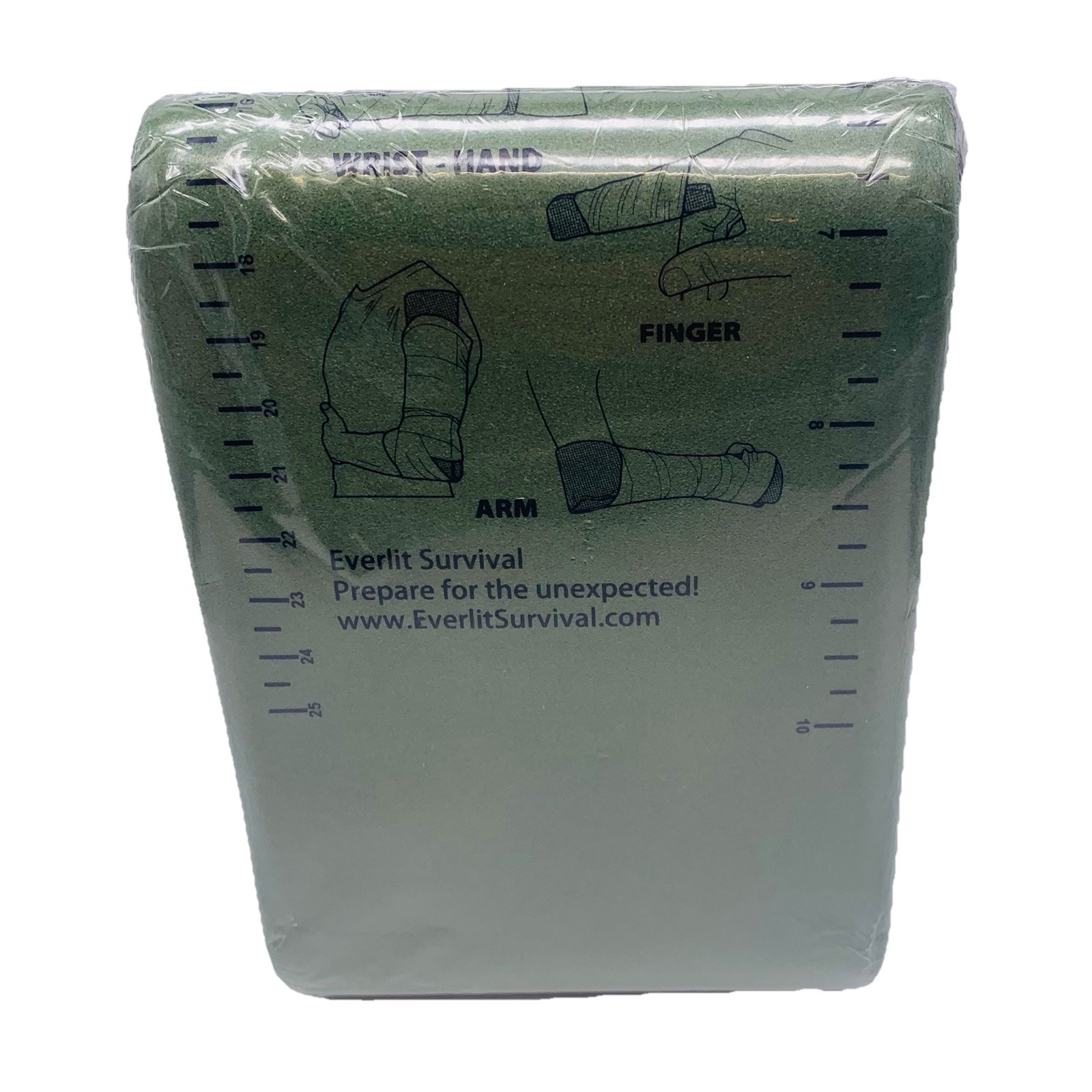 Everlit Survival 36 inch Splint Green Lightweight Reusable Waterproof – New