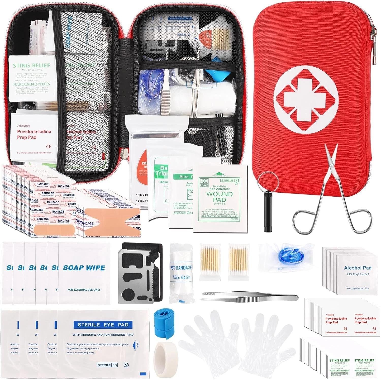 201pcs Mini First Aid Kit Waterproof Emergency Medical Travel Camping