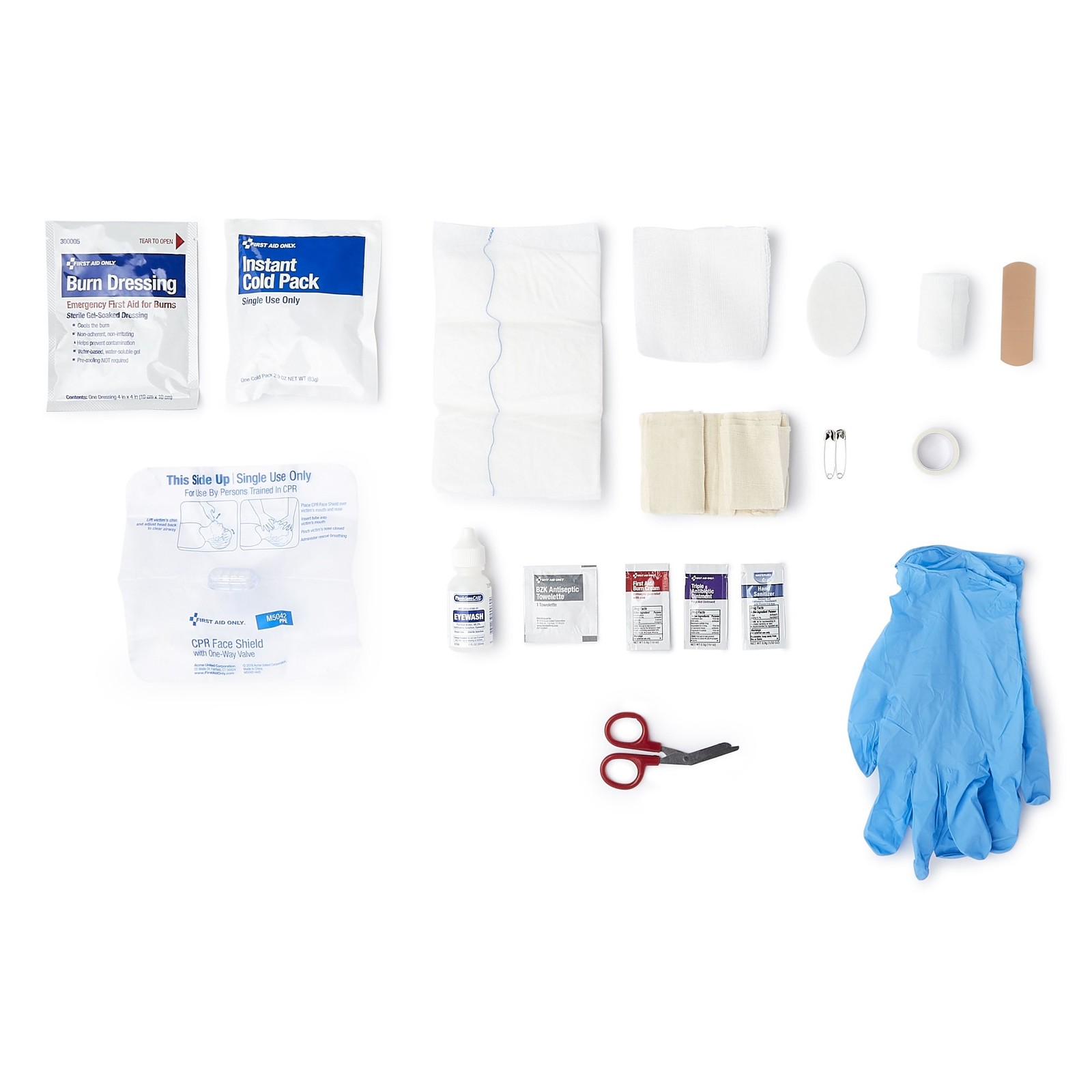 McKesson 10 Person Wall Mount First Aid Kit Plastic Case 12 per Case