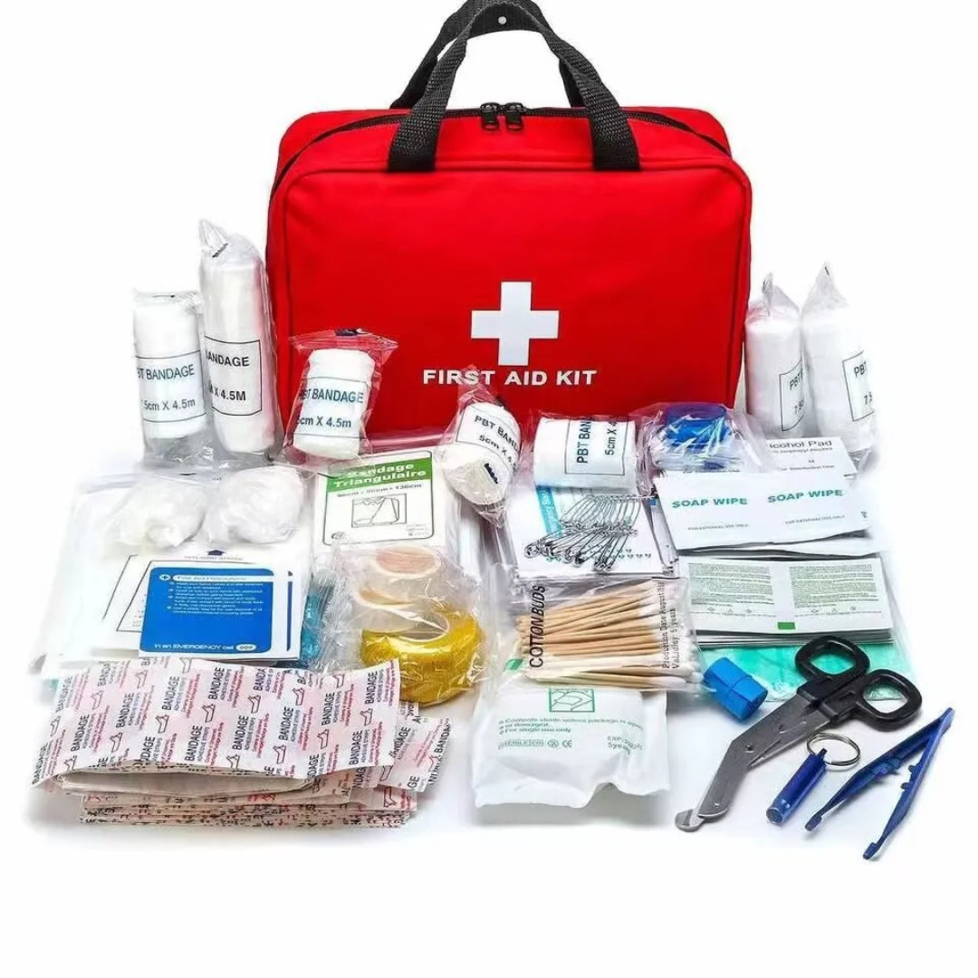 184PCS First Aid Kit Emergency Medical Survival Bag Car Travel Camping Hiking