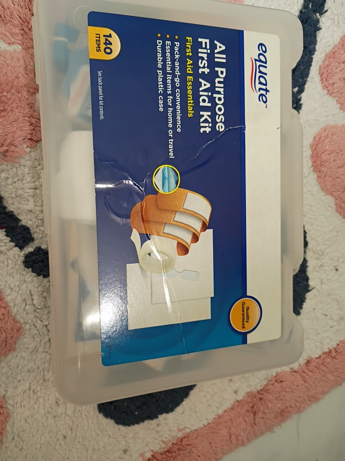 Equate On-The-Go First Aid Kit 140 Items
