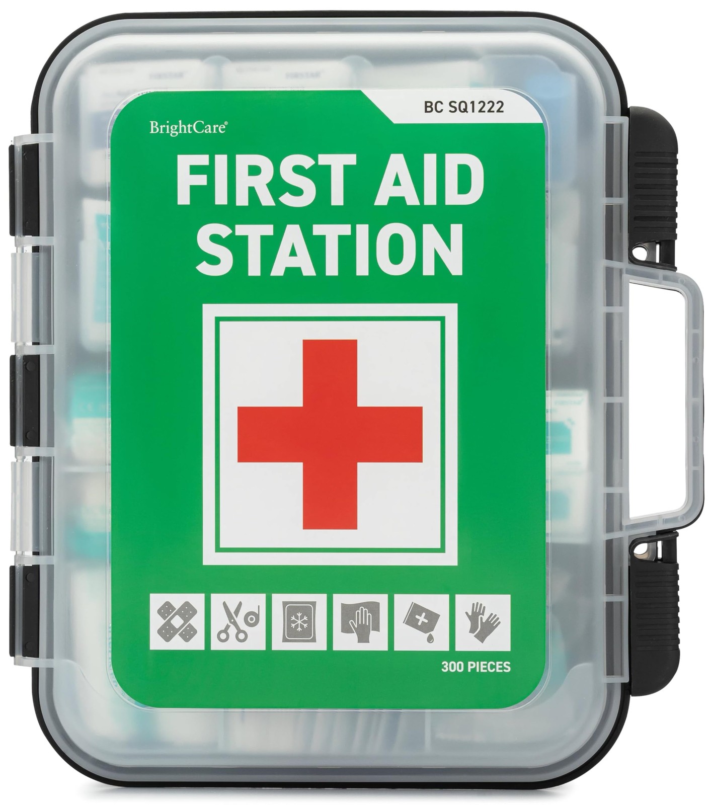 Large First Aid Kit Cabinet, Wall Mountable & Portable, OSHA Compliant