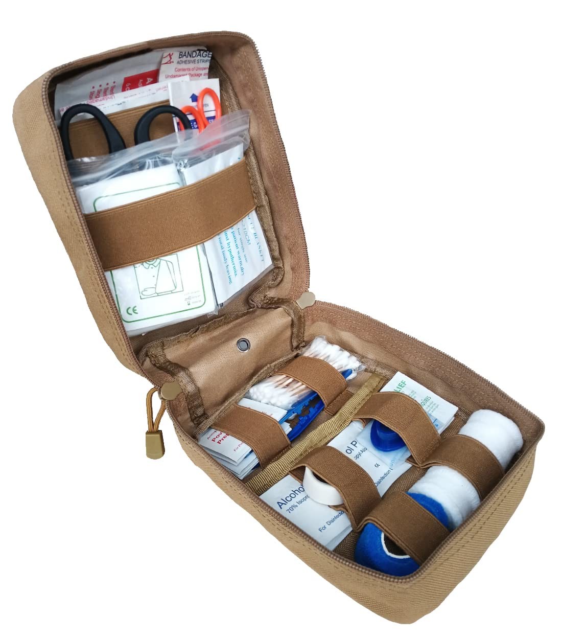 First Aid Kit EMT IFAK Pouch, Molle Tactical Med Trauma Bag for Camping Home …