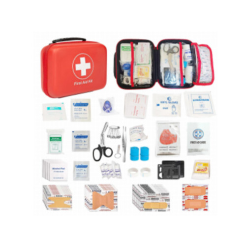 140 Pieces First Aid Kit 140 Pieces Hard Shell Small Case 8.5x7x3.5 inches; 2lbs