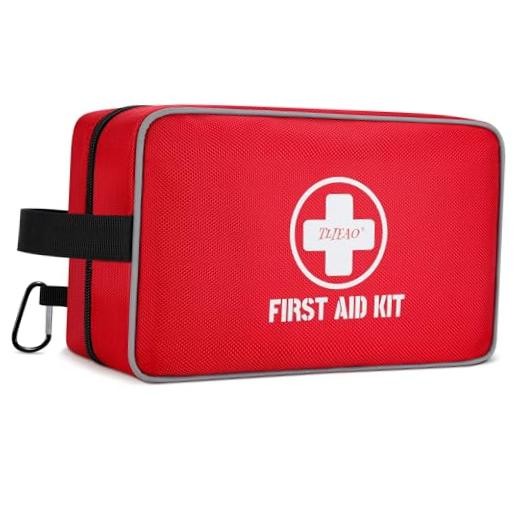 330 Piece First Aid Kit, Premium Waterproof Compact Trauma Medical Kits Medium