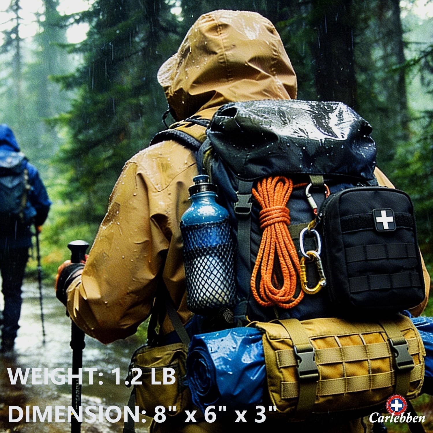MOLLE Ifak Tactical Medical Pouch with 180 Supplies – Prepare for Emergencies