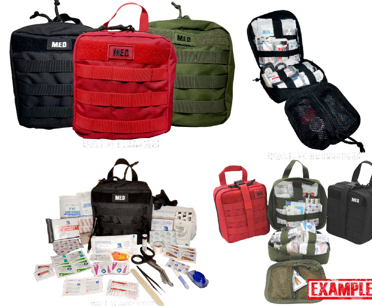 ELITE FIRST AID GP IFAK Kit LVL-1 FULLY-STOCKED Medic Trauma EMS Camp Hike Hunt
