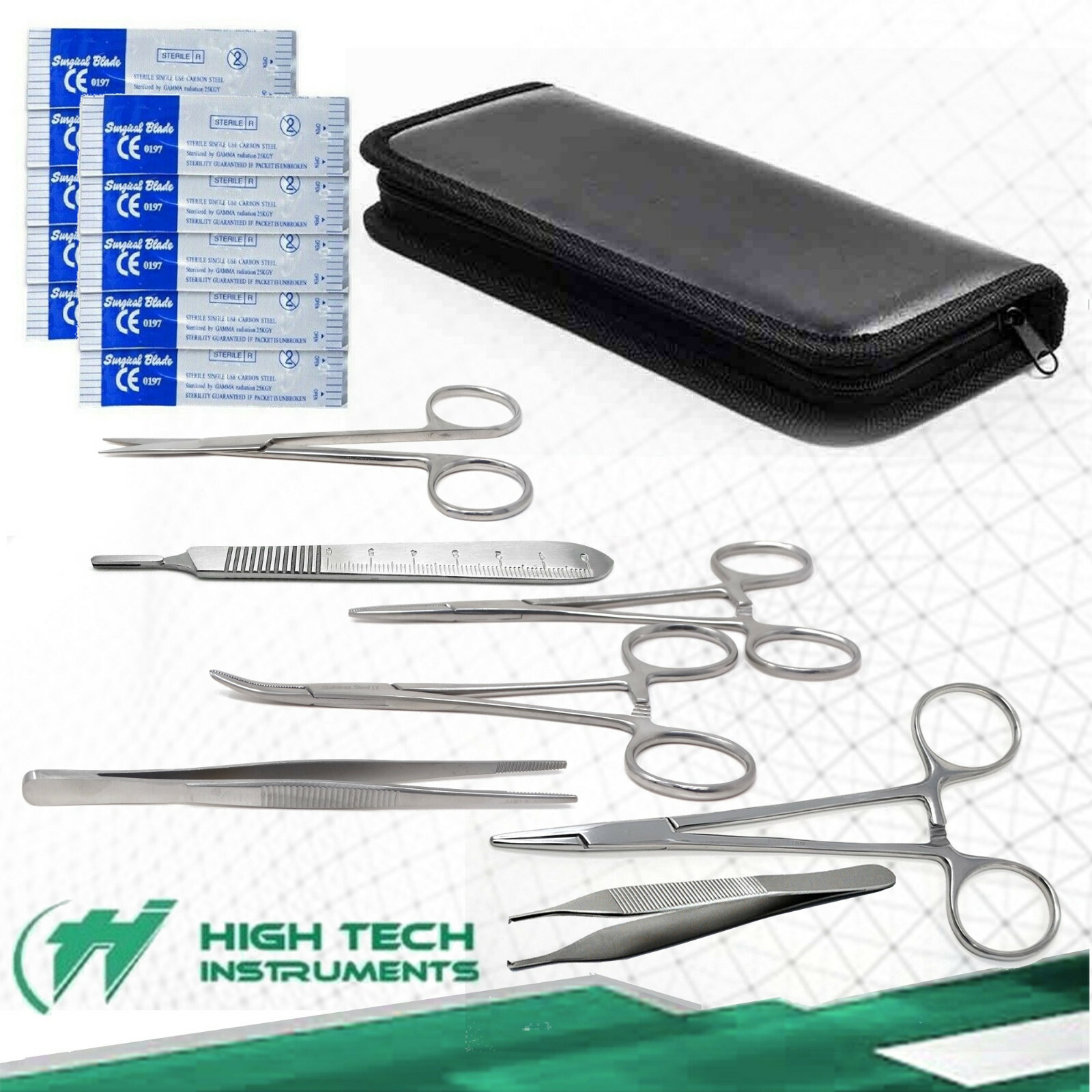 Surgical Suture Kit Basic First Aid Set Suture Emergency Trauma Survival Pack