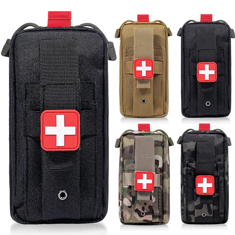 Tactical Molle First Aid Kit Medical EDC Pouch EMT Tourniquet Scissors Waist Bag