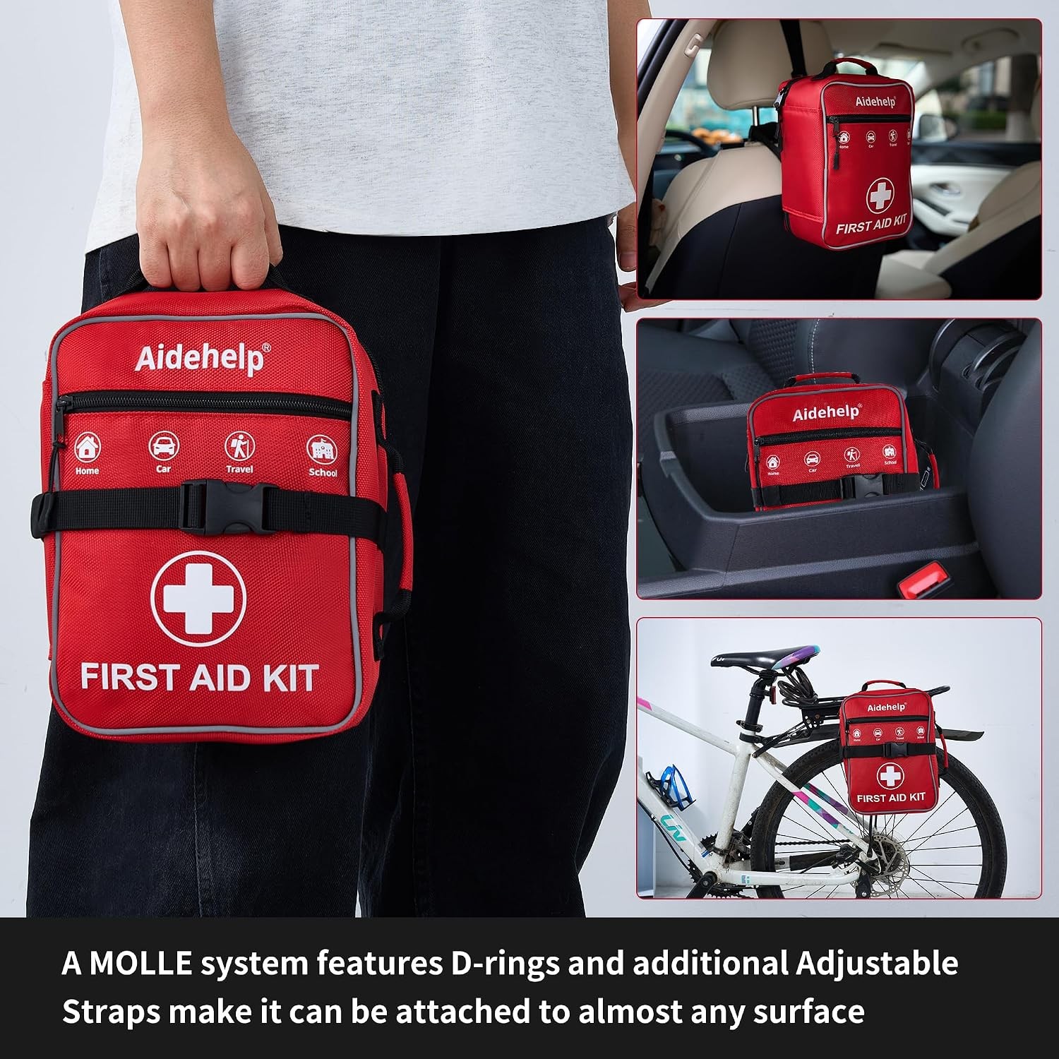 520-Pc Premium First Aid Kit for Survival, Car, Home, Travel, Camping