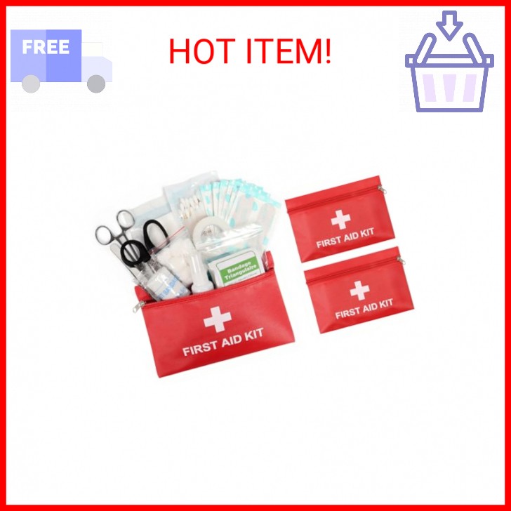 Camoredy Empty Mini First Aid Kit Bag Portable Waterproof Small First Aid Pouch