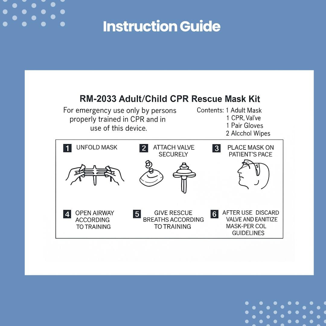 MCR Medical Pack of 10 CPR Rescue Mask, Adult/Child Pocket Resuscitator, Hard Ca