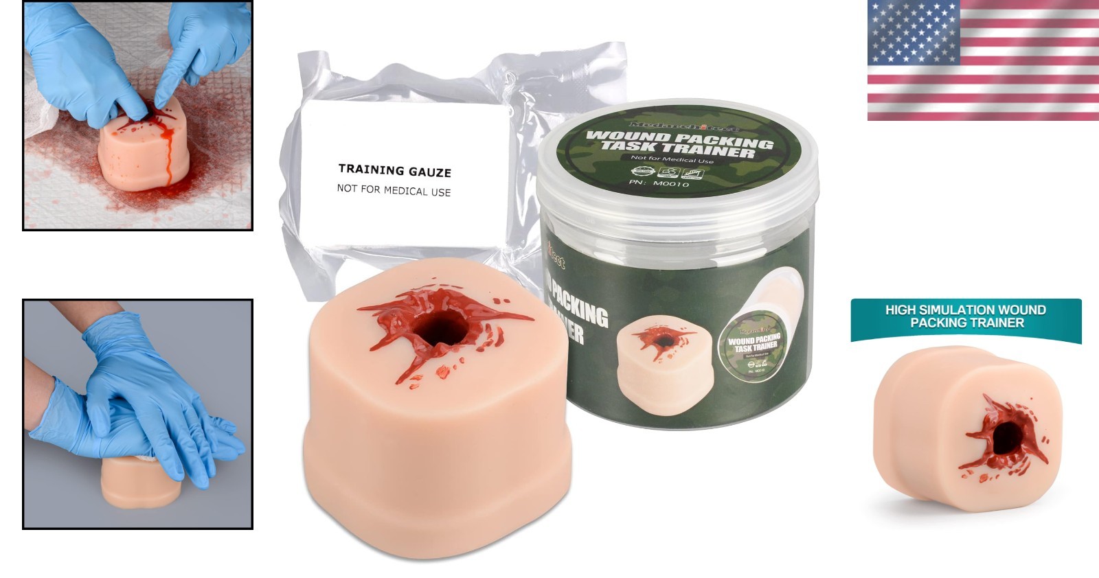 Attachable Wound Packing Task Trainer – Perfect for Bleed Control Techniques