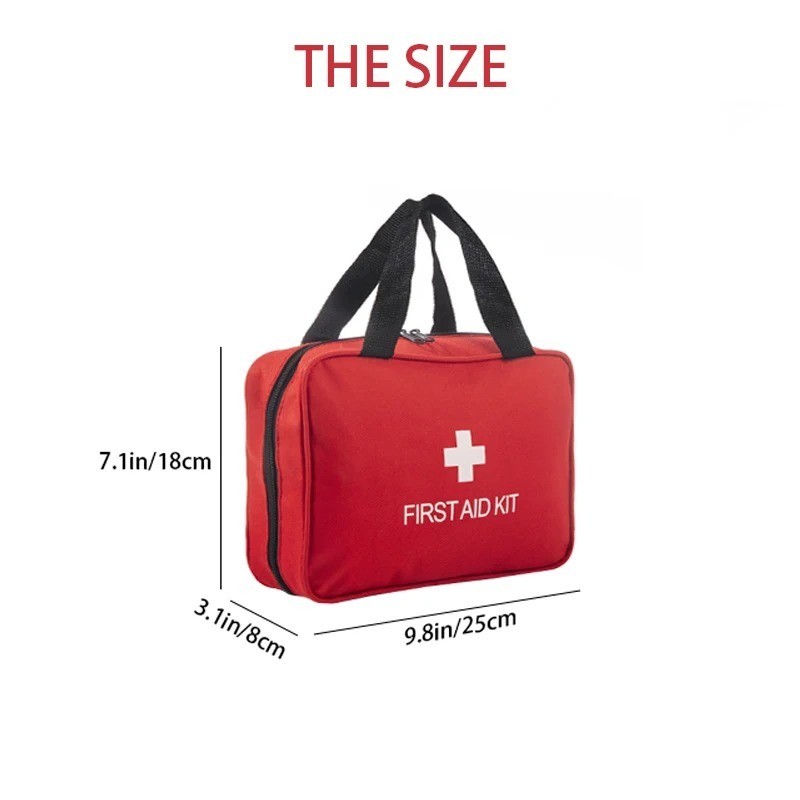 160 Pcs First Aid Car Kit Medical Emergency Trauma Basic Tactical Survival Bag