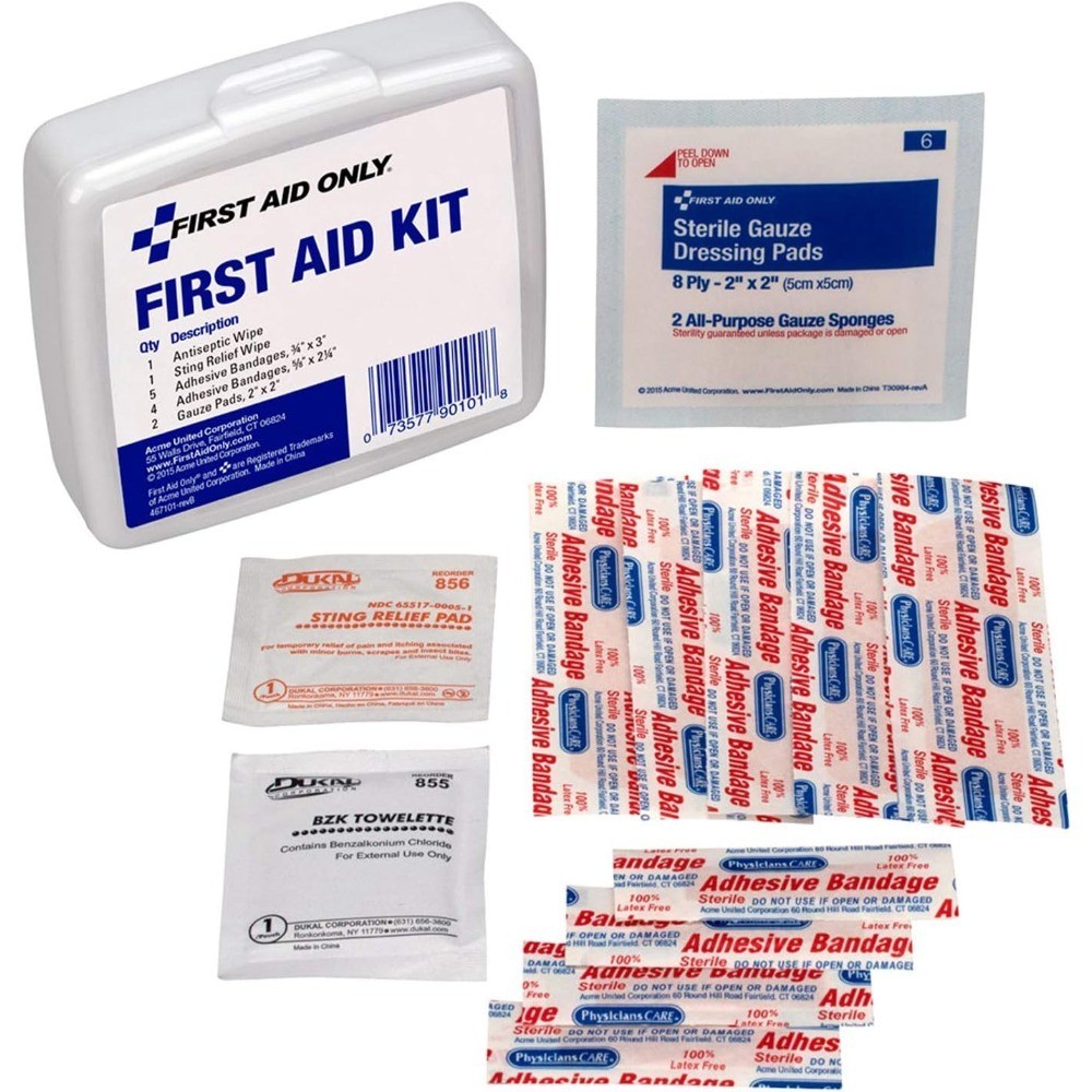 Emergency First Aid Kit, 13-Piece Set for Home, Work, Travel, Includes