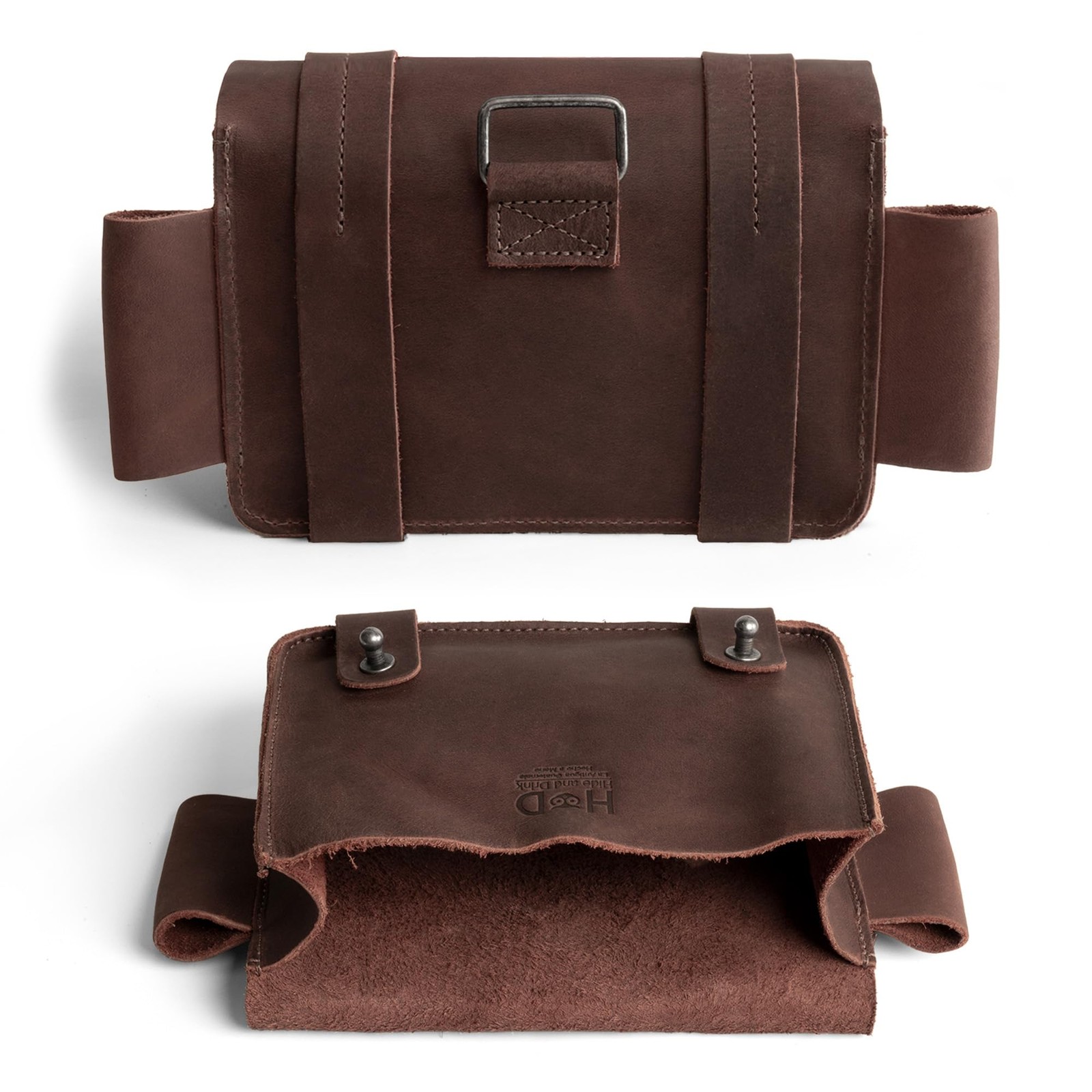 Hide & Drink Full Grain Leather First Aid Bag, Empty Medical Kit Organizer fo…