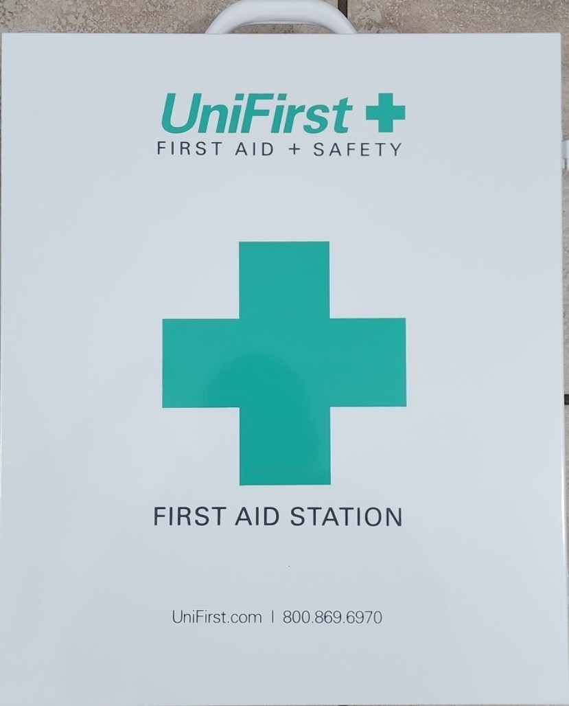 UniFirst First Aid Cabinet 3-shelf Metal Box 18x14x6