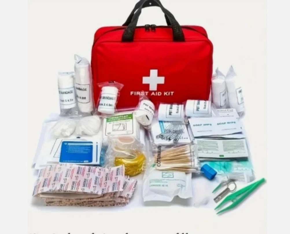 260 Pcs First Aid Car Kit Medical Emergency Trauma Basic Tactical Survival Bag