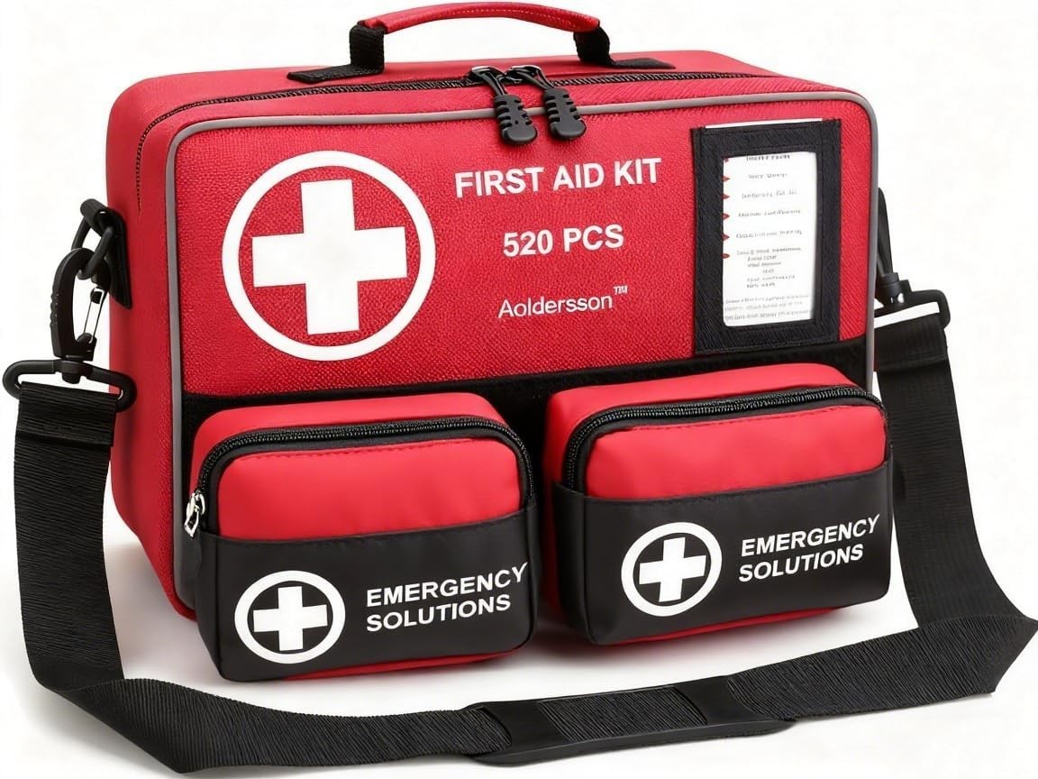 New 520‑Piece Large First Aid Kit Emergency Survival Supplies for Car Home Campi