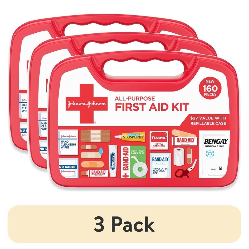 All Purpose Compact First Aid Kit W/ Essential Supplies Home Outdoor Travel New