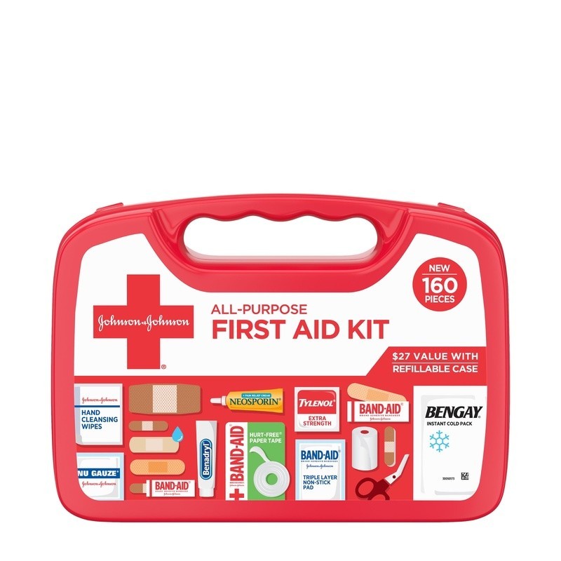 All Purpose Compact First Aid Kit W/ Essential Supplies Home Outdoor Travel New