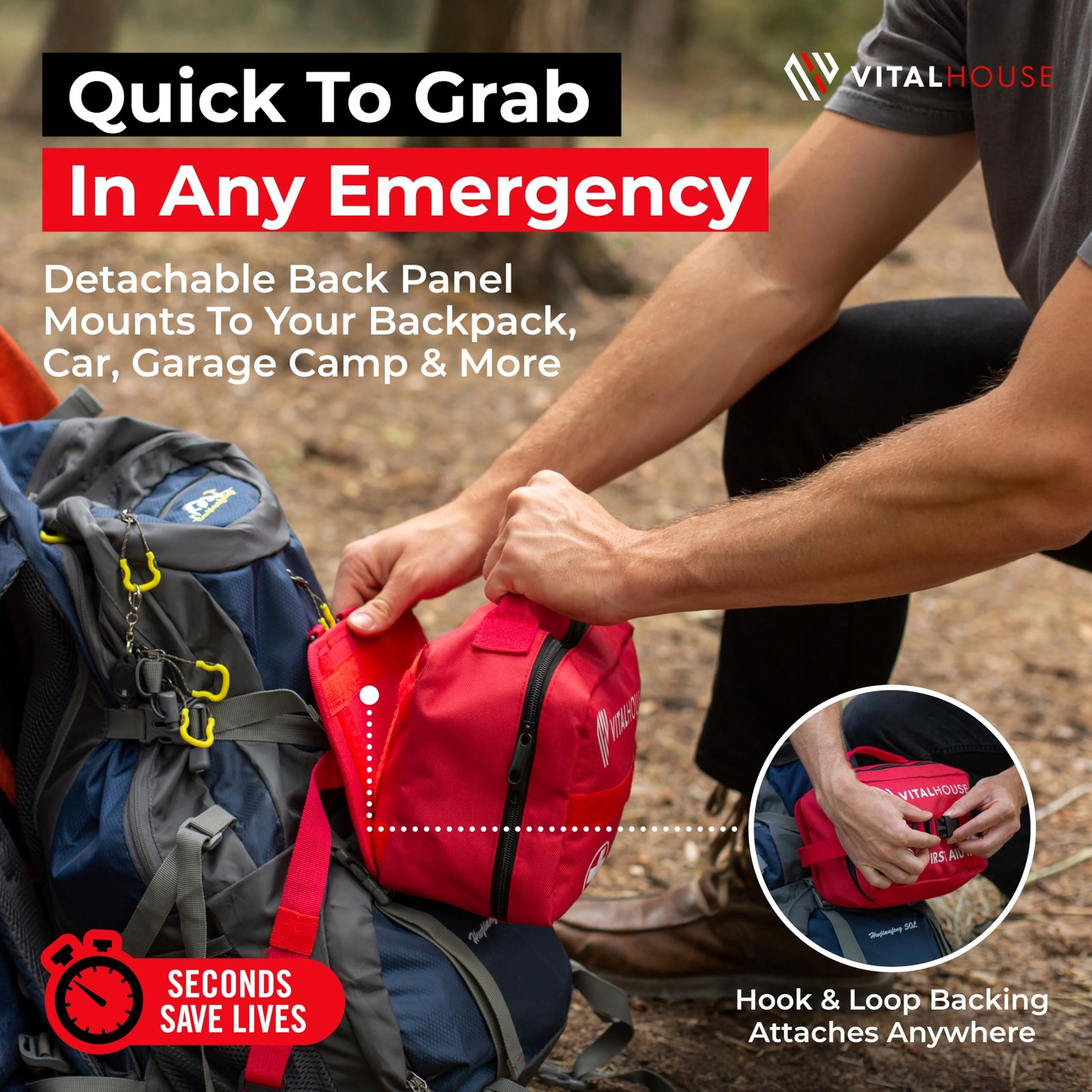 First Aid Kit 346 Piece with Tourniquet | Physician-Designed Emergency & Trau…