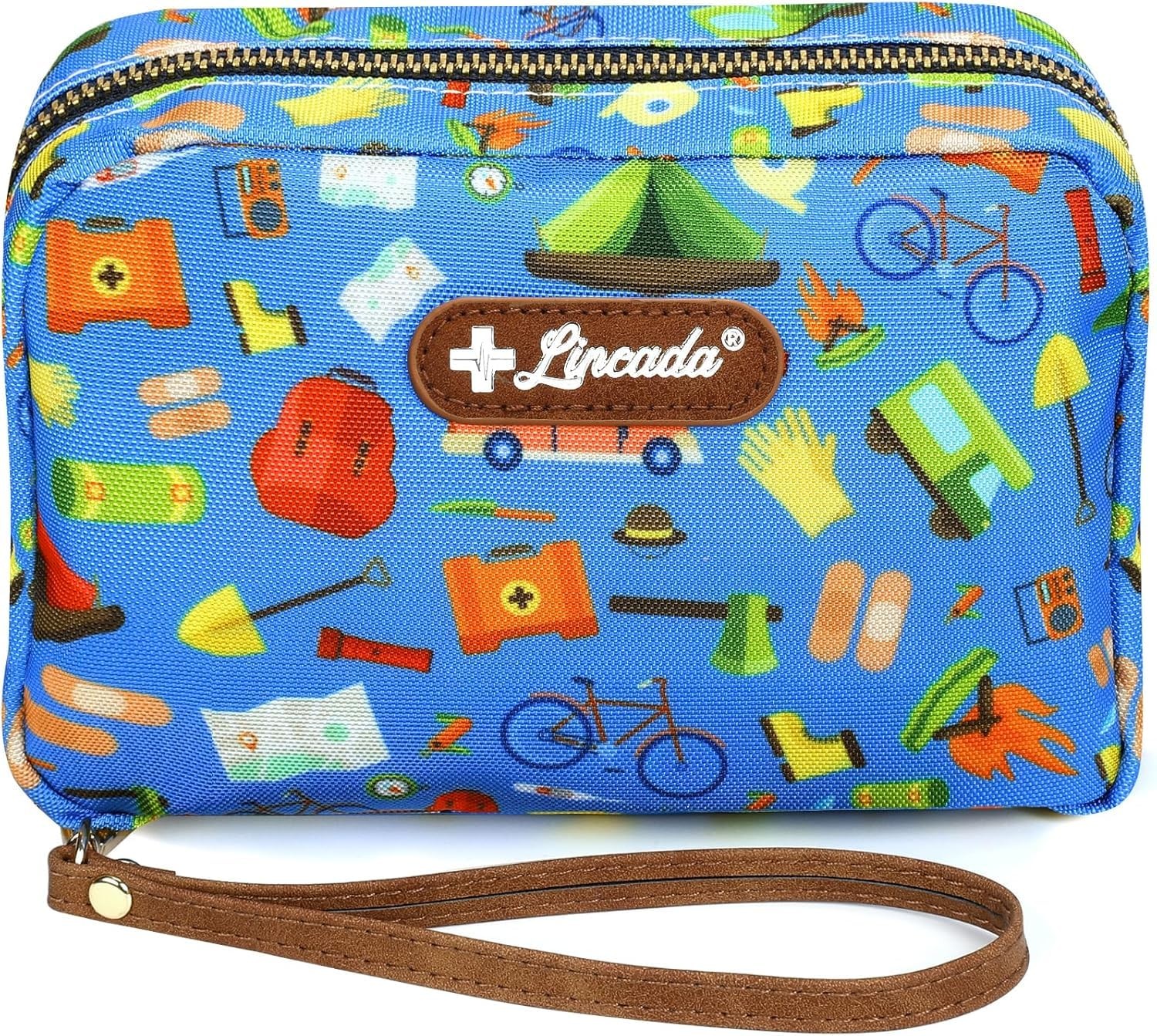 Portable Travel First Aid Kit for Kids and Adults, 143 Pieces Multicolored