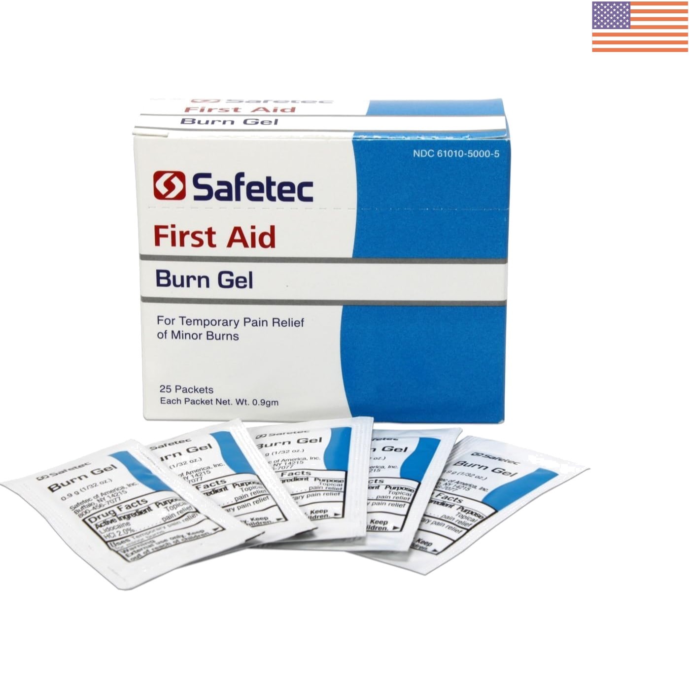 Clear First Aid Burn Gel Packets – 25 Count for Fast, Effective Treatment