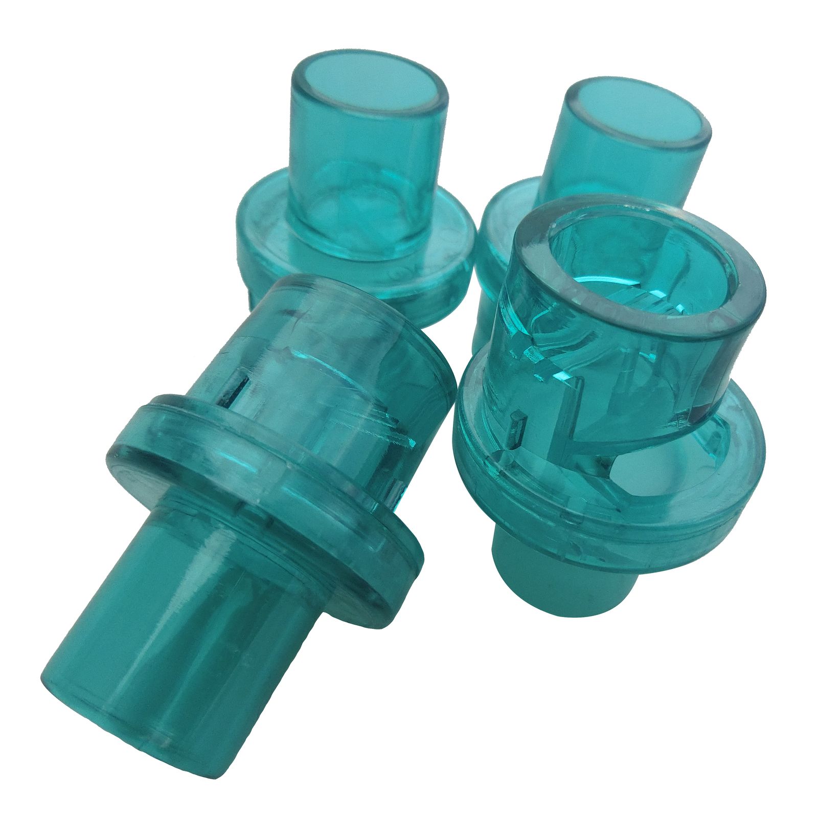 1000pcs/pack Oxygen Inlet One-Way Valve For CPR Face Shields AED Training Green