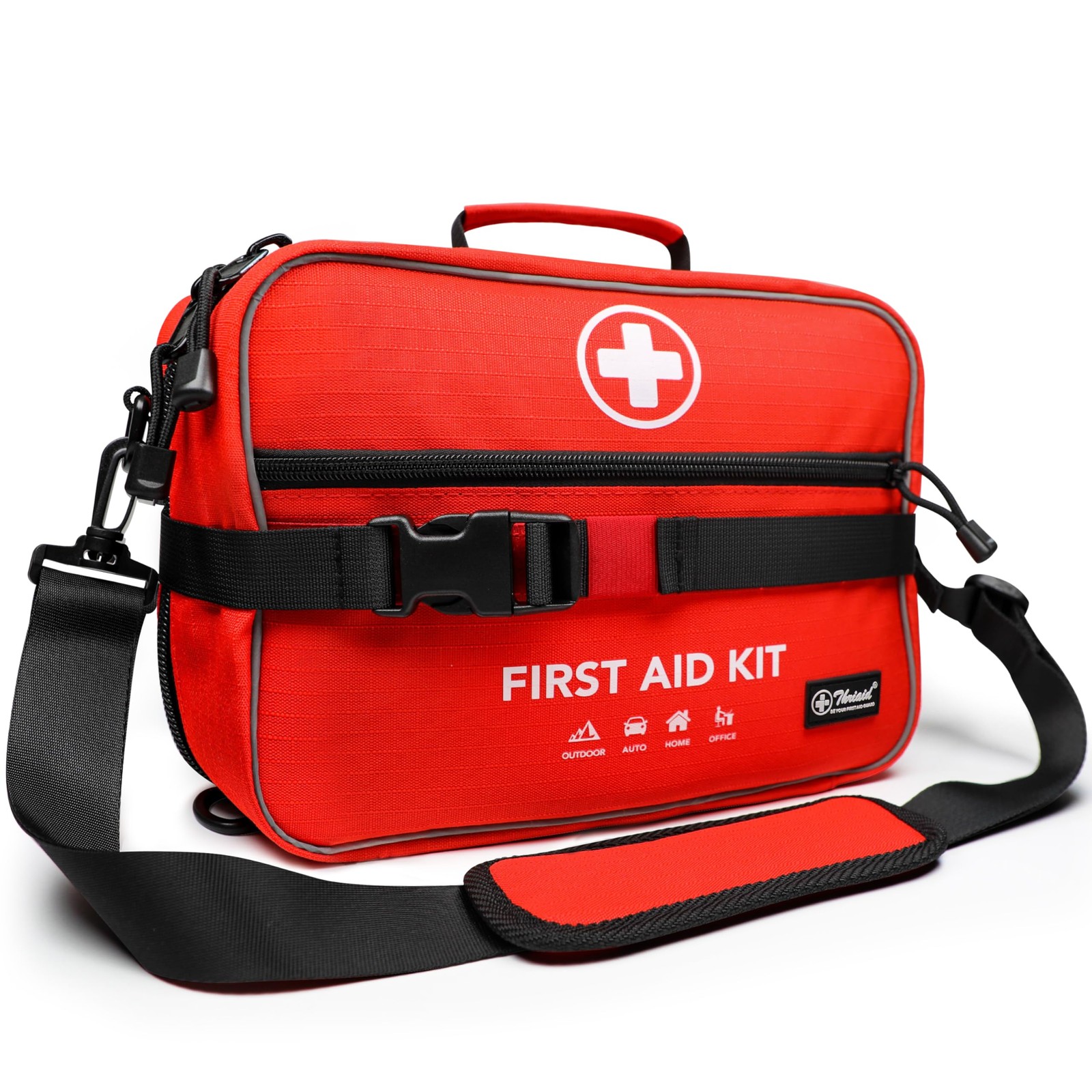 430 Piece First Aid Kit, Well-Organized Premium Waterproof Compact Trauma Med…