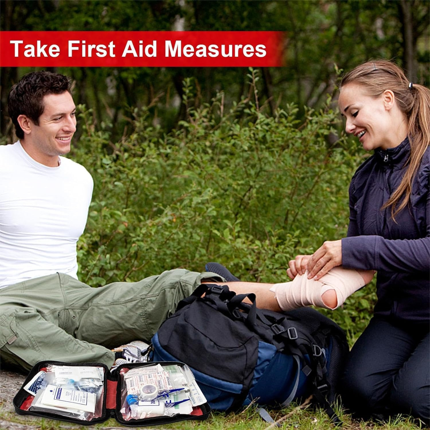 Travel-First Aid-Kit Car-Home 300PCS Survival-Kit Outdoor-Adventure – Small Port