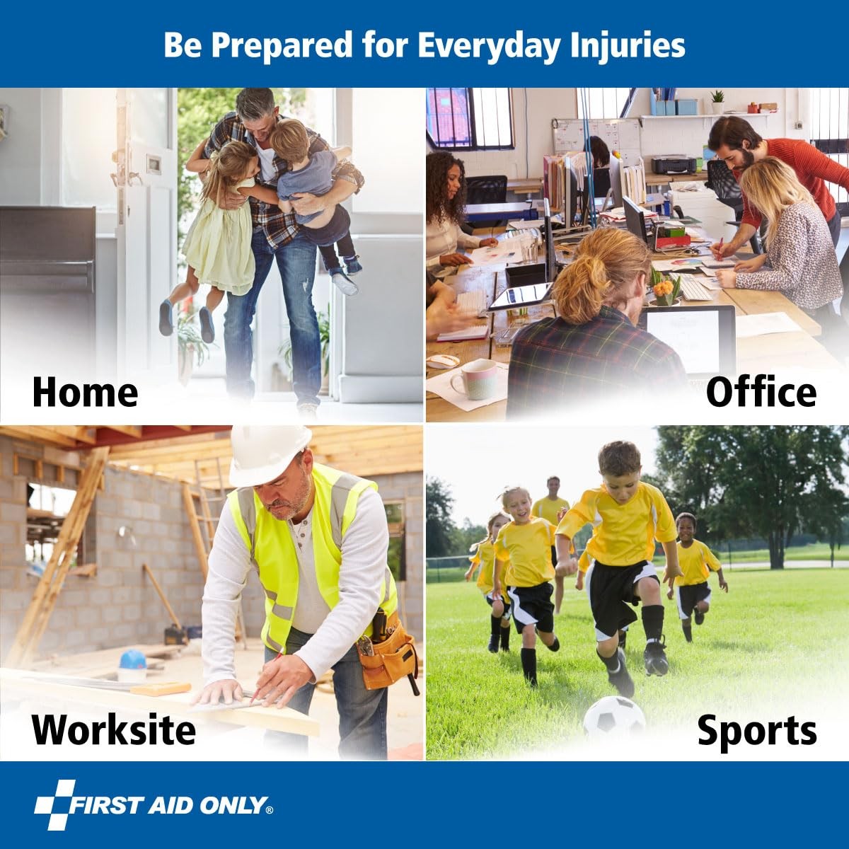 First Aid Only 91248 OSHA-Compliant 260 Count (Pack of 1), Multicolored