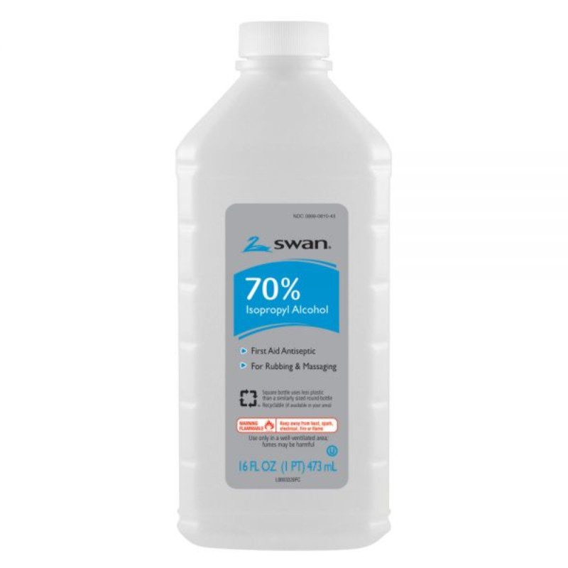 6x Swan Isopropyl Rubbing Alcohol 70% Clean Liquid Sanitizer Bulk Sealed New 16o