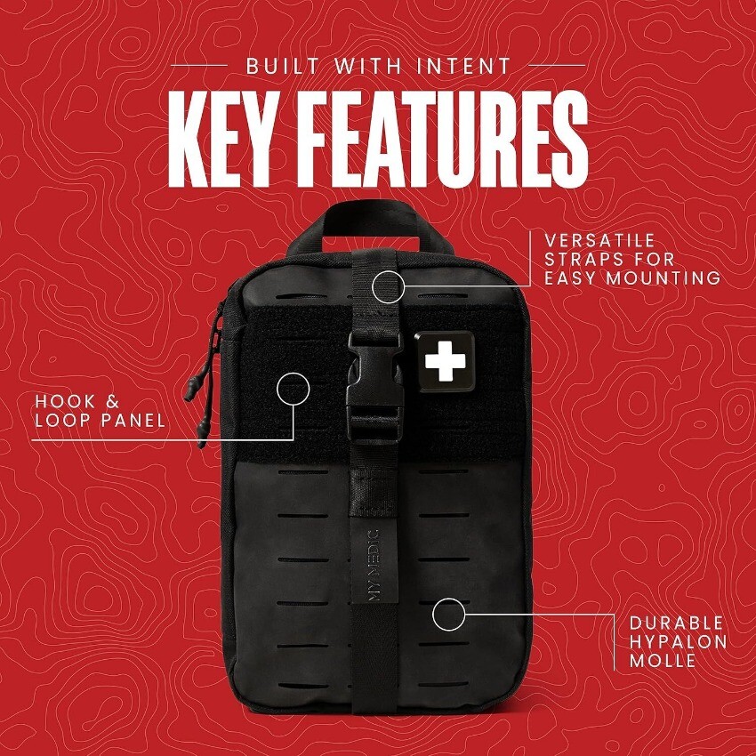 MY MEDIC MyFAK PRO Ifak First Aid Kit – 140 Life Saving Trauma economical