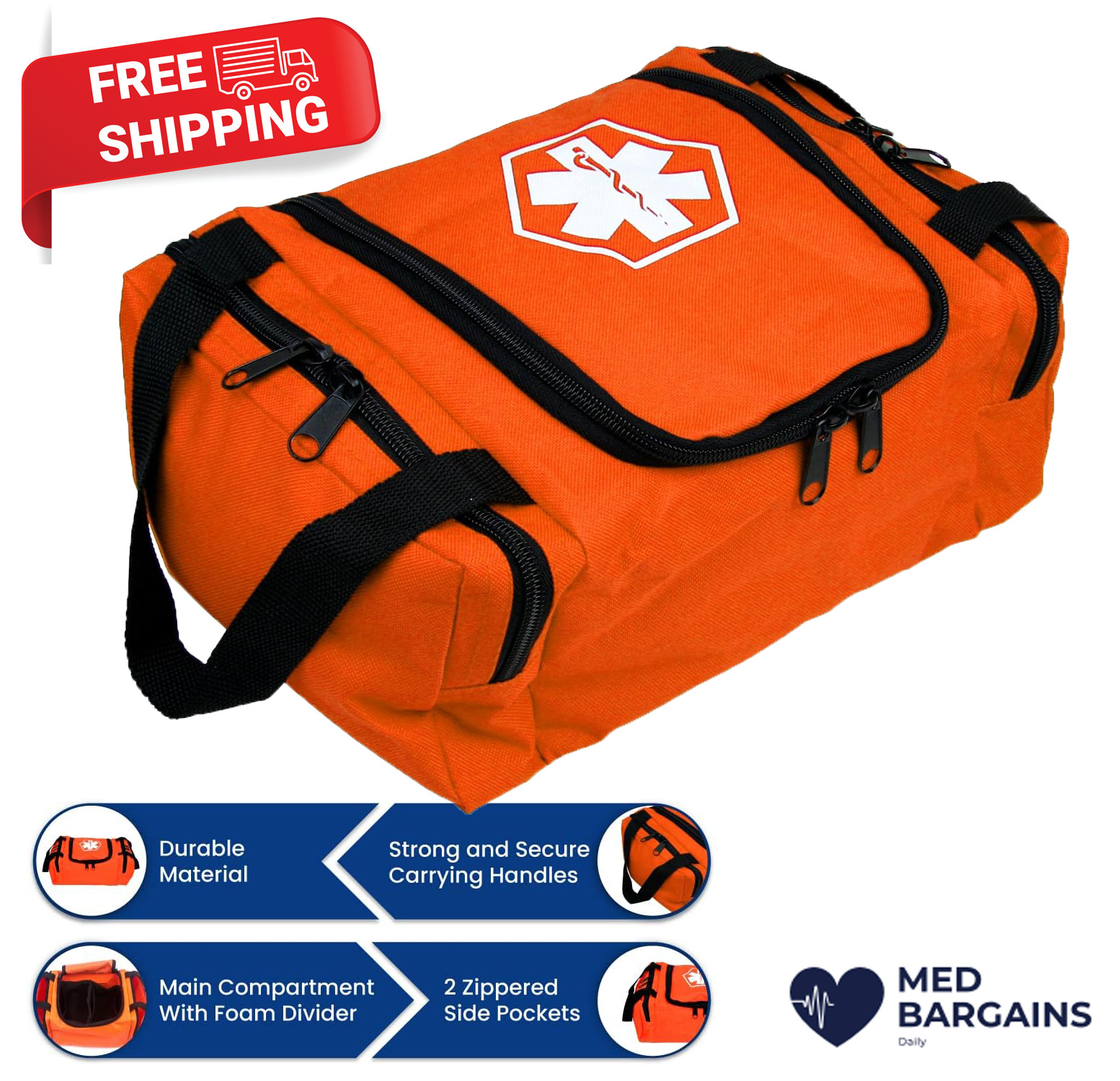 Dixie EMS Dixigear Empty First Responder II Mini Bag – Orange