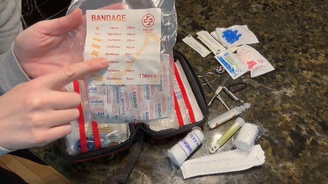 320-Piece Waterproof First Aid Kit – Hard Shell for Home, Camping, Travel & Emer