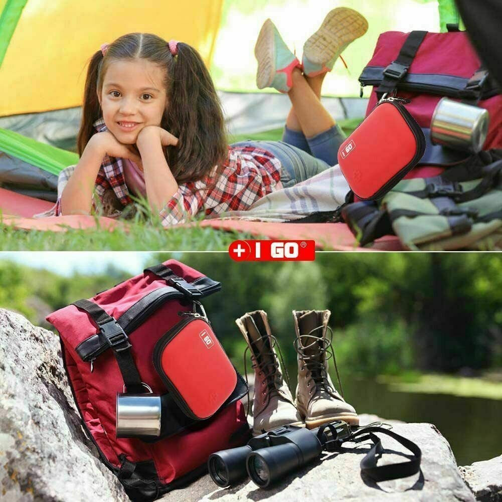 85 Piece Compact First Aid Kit – Hard Shell Case for Hiking, Camping, Car
