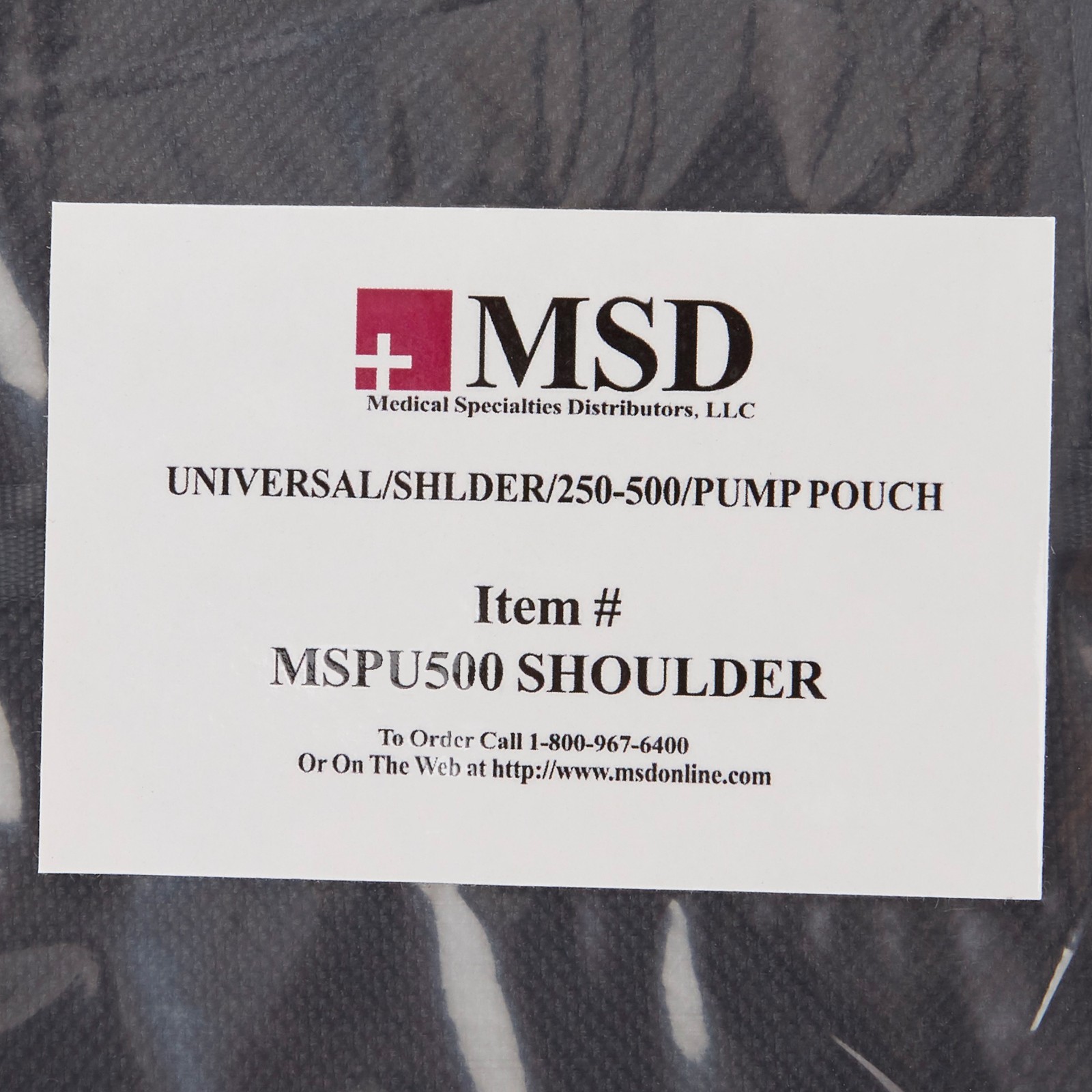 McKesson Infusion Pump Pouch 500 mL Capacity With Shoulder Strap & Waist Belt