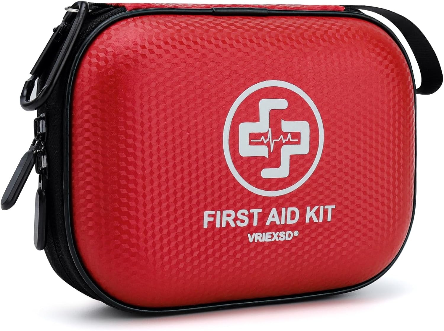 Mini First Aid Kit – 150 Piece Small Waterproof Hard Shell Medical Kit for Home,