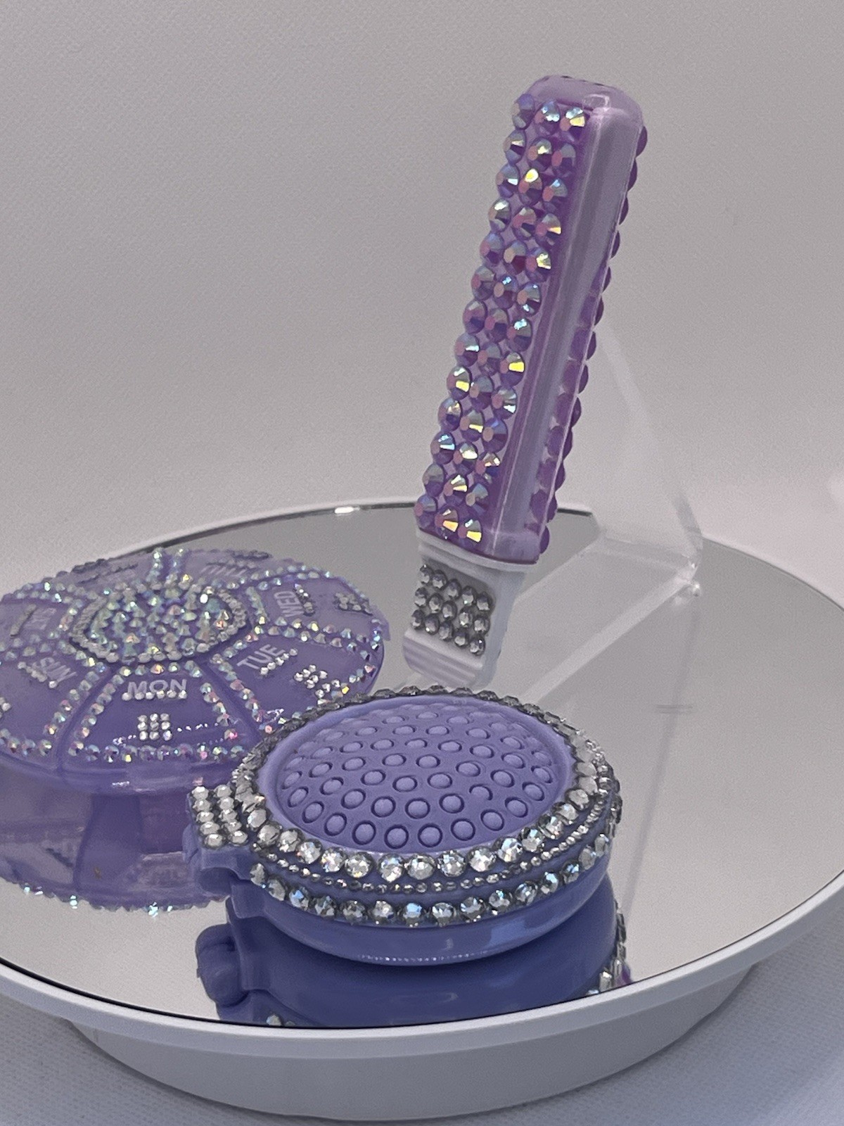 Handmade Purple Bling Emergency Travel Kit