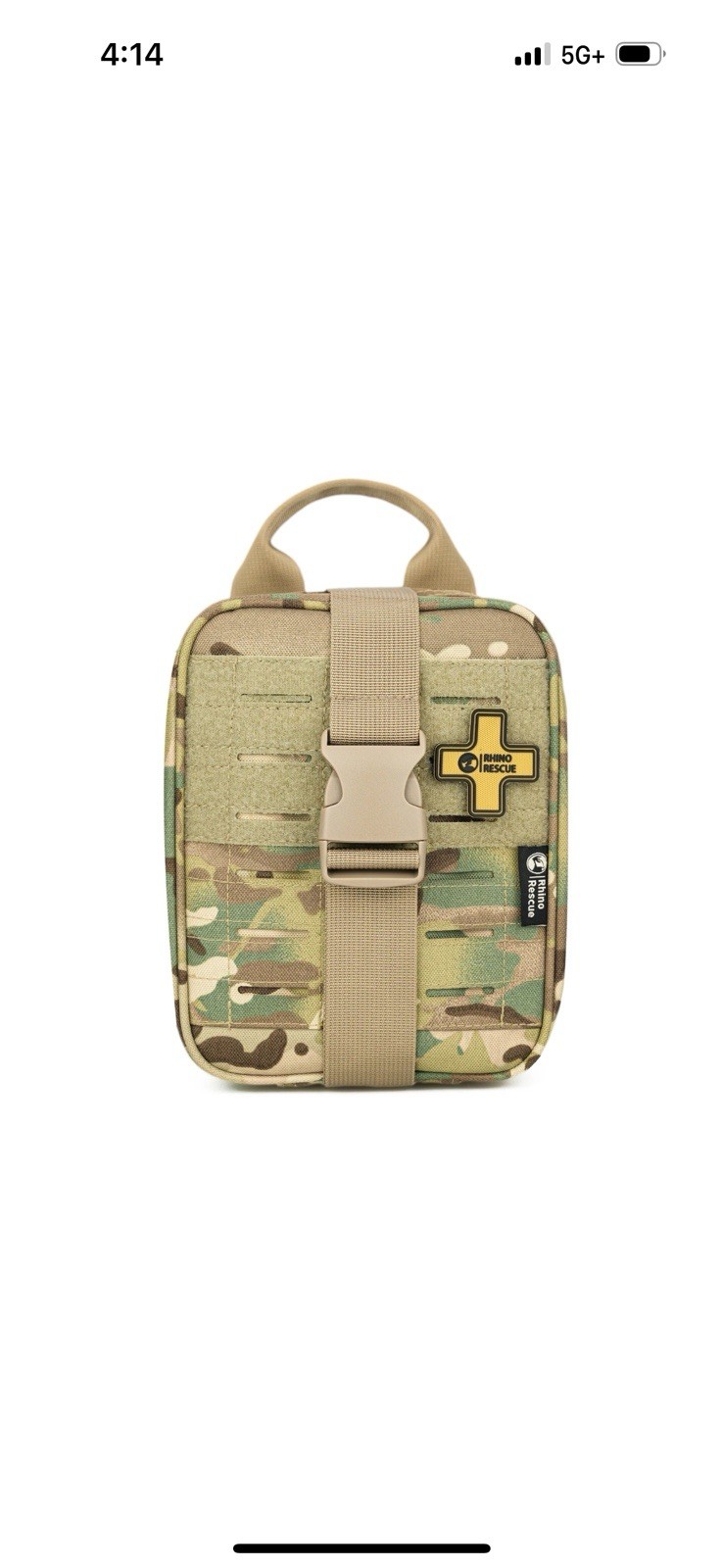 Rhino Rescue Emergency Trauma First Aid Kit Pouch Combat Tactical NEW Green