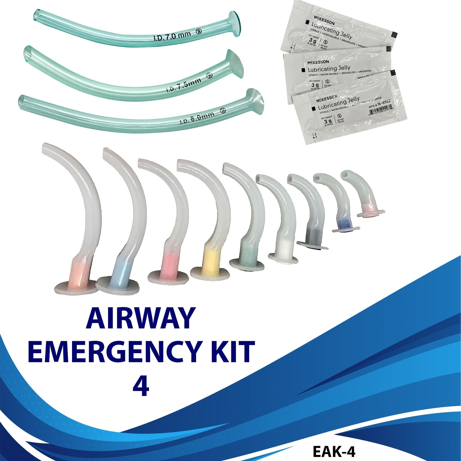 Endure Complete Airway Emergency KIT 4, 9 Guedel OPA, 3 NPA