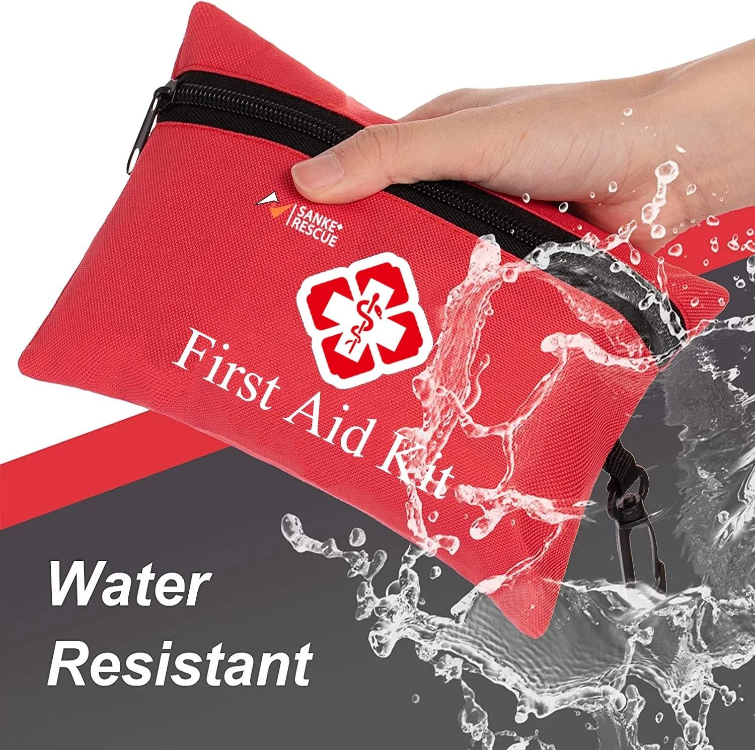 26-330 Pcs First Aid Kit with Carrying Pouch, Outdoor First Aid Kit – Essential