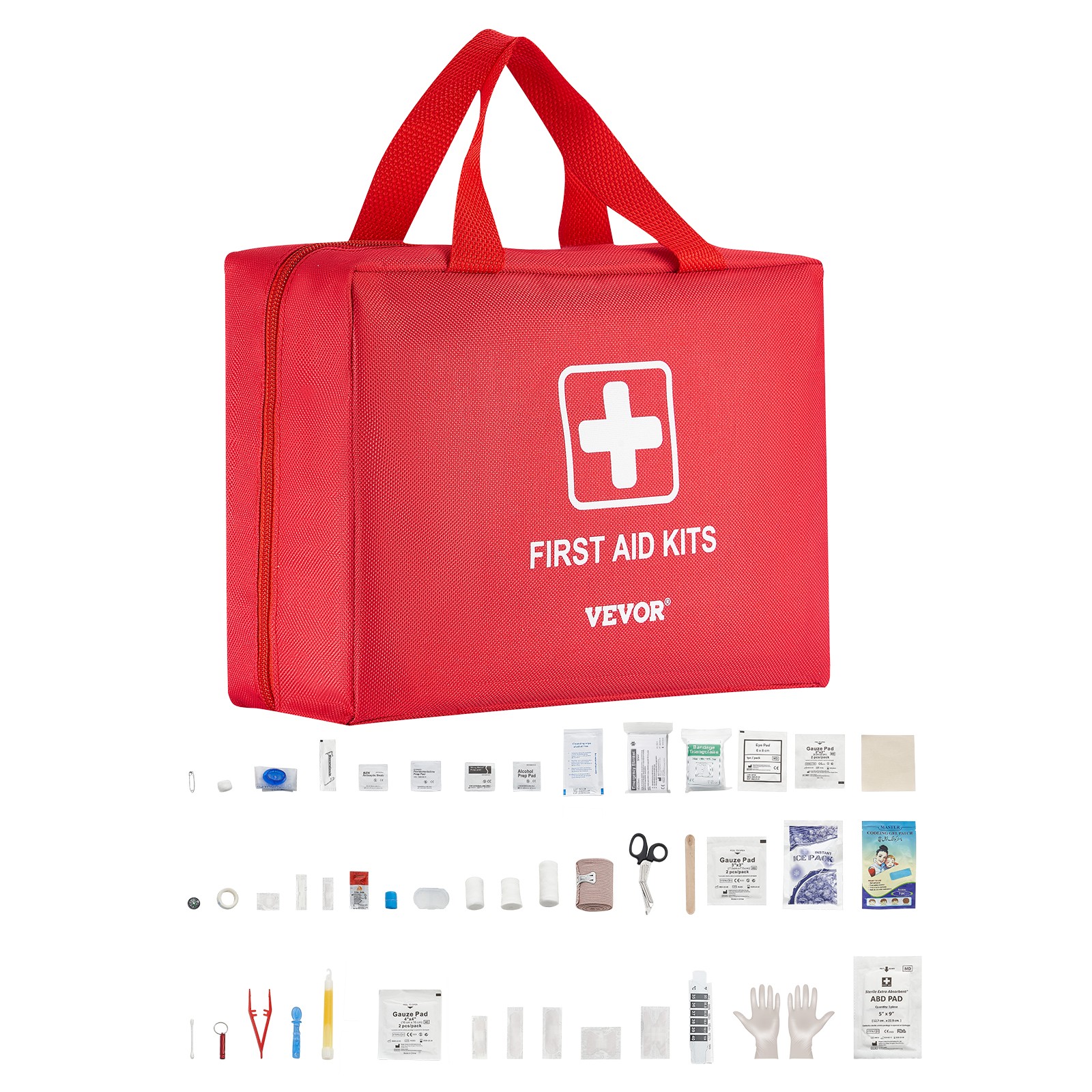 First Aid Kit 420 Pieces Large Survival Bag Emergency Medical Supplies Home Car