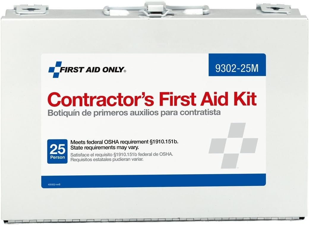 First Aid Kit 178 Pieces Emergency Kit for Construction Home Car Worksite