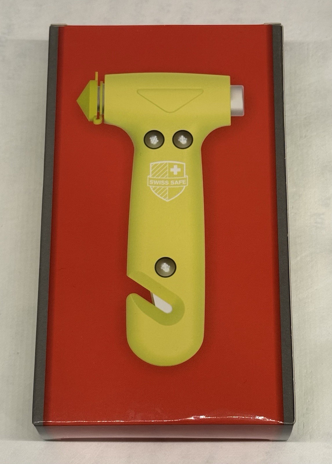 Swiss Safe Durable 5-1 Car Safety Hammer Window Breaker 1-Pack, Green